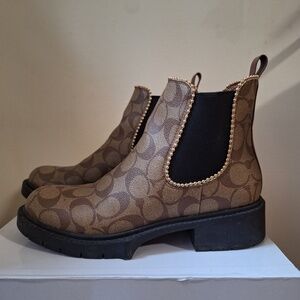 Coach Levy Bootie in Signature Canvas